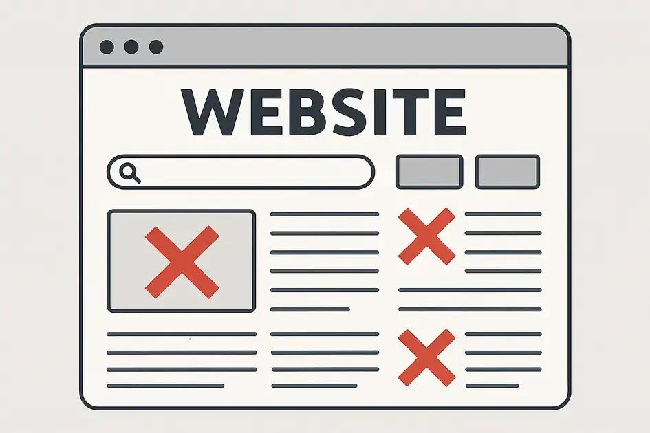 Erros que prejudicam a usabilidade e navegação