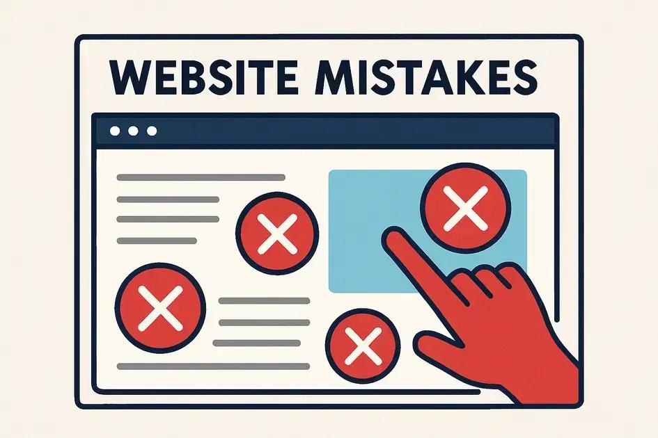 Os 7 Erros Mais Comuns no Design de Websites Empresariais