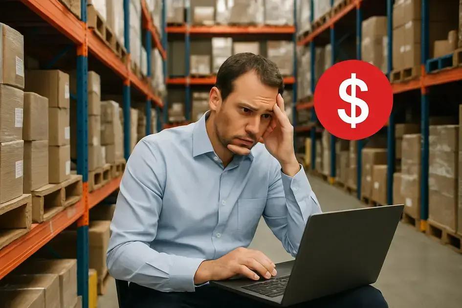 Quando o estoque pesa contra o caixa